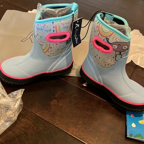 K Komforme girls neoprene snow boots 11 NWT - Picture 7 of 8